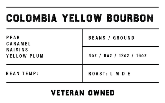 Back In Stock - Colombia Huila Yellow Bourbon