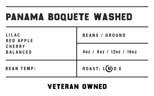 NEW - Panama Boquete Washed