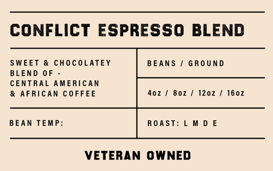 Conflict Cup Espresso Blend